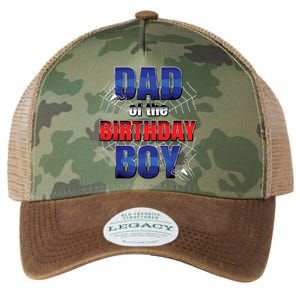 Dad Of The Birthday Spider Web Boy Dad And Mom Family Legacy Tie Dye Trucker Hat