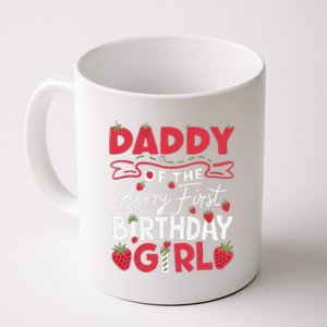 Daddy Of The Berry First Birthday Girl Strawberry Dad Coffee Mug