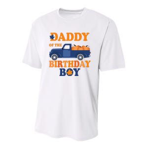 Daddy of The Pumpkin Truck 1st Birthday Youth Performance Sprint T-Shirt