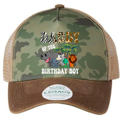 Daddy Of The Birthday Boy Zoo Bday Safari Celebration Legacy Tie Dye Trucker Hat