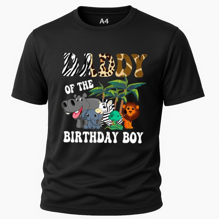 Daddy Of The Birthday Boy Zoo Bday Safari Celebration Cooling Performance Crew T-Shirt