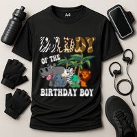 Daddy Of The Birthday Boy Zoo Bday Safari Celebration Cooling Performance Crew T-Shirt