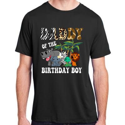 Daddy Of The Birthday Boy Zoo Bday Safari Celebration Adult ChromaSoft Performance T-Shirt