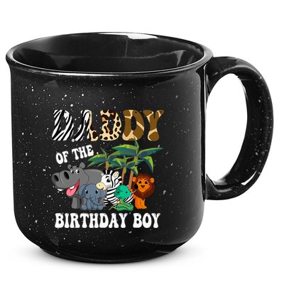 Daddy Of The Birthday Boy Zoo Bday Safari Celebration 15oz Campfire Ceramic Mug