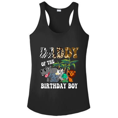 Daddy Of The Birthday Boy Zoo Bday Safari Celebration Ladies PosiCharge Competitor Racerback Tank