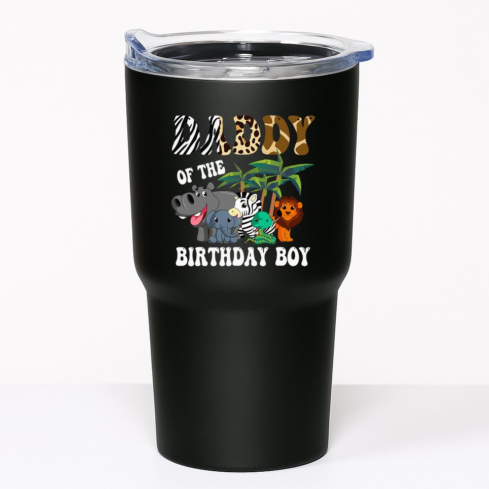 Daddy Of The Birthday Boy Zoo Bday Safari Celebration Tumbler