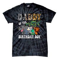 Daddy Of The Birthday Boy Zoo Bday Safari Celebration Tie-Dye T-Shirt