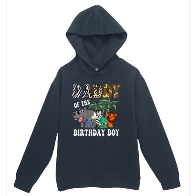 Daddy Of The Birthday Boy Zoo Bday Safari Celebration Urban Pullover Hoodie