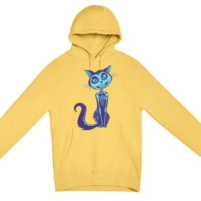 Day Of The Dead Dia De Los Muertos Cat Premium Pullover Hoodie