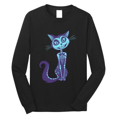 Day Of The Dead Dia De Los Muertos Cat Long Sleeve Shirt