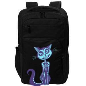 Day Of The Dead Dia De Los Muertos Cat Impact Tech Backpack