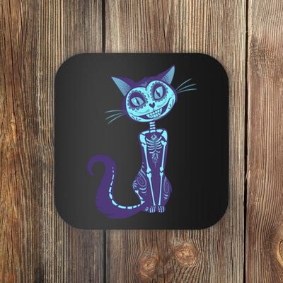 Day Of The Dead Dia De Los Muertos Cat Coaster