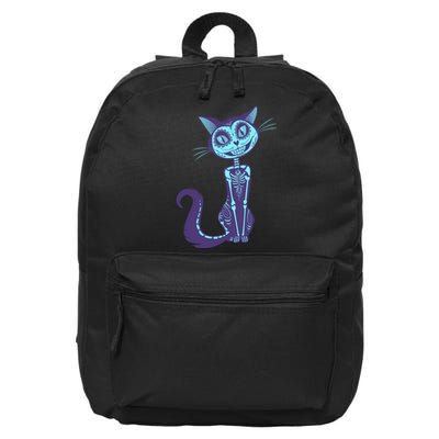 Day Of The Dead Dia De Los Muertos Cat 16 in Basic Backpack