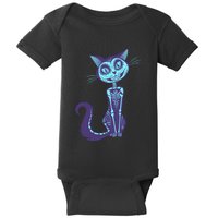 Day Of The Dead Dia De Los Muertos Cat Baby Bodysuit