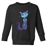 Day Of The Dead Dia De Los Muertos Cat Toddler Sweatshirt