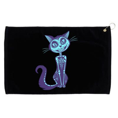 Day Of The Dead Dia De Los Muertos Cat Grommeted Golf Towel