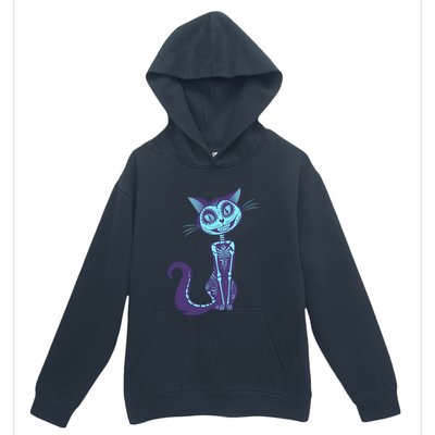 Day Of The Dead Dia De Los Muertos Cat Urban Pullover Hoodie