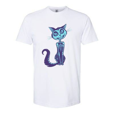 Day Of The Dead Dia De Los Muertos Cat Softstyle CVC T-Shirt