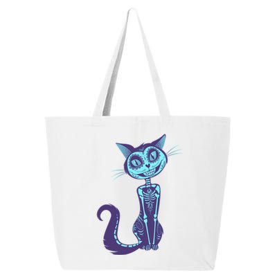 Day Of The Dead Dia De Los Muertos Cat 25L Jumbo Tote