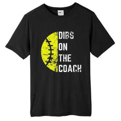 Dibs On The Coach Funny Softball Wife Baseball Coach Tall Fusion ChromaSoft Performance T-Shirt