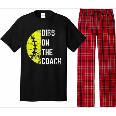 Dibs On The Coach Funny Softball Wife Baseball Coach Pajama Set