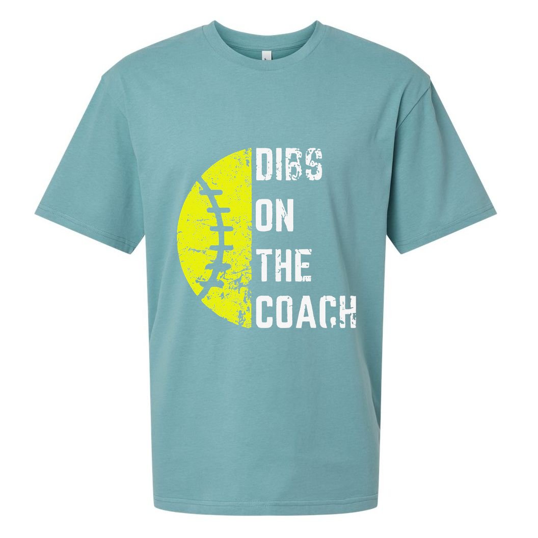 Dibs On The Coach Funny Softball Wife Baseball Coach Sueded Cloud Jersey T-Shirt