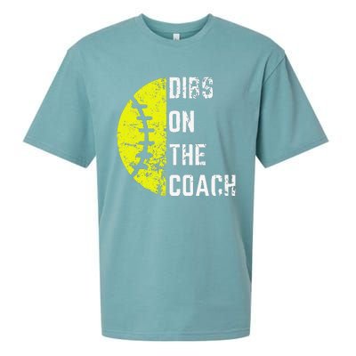 Dibs On The Coach Funny Softball Wife Baseball Coach Sueded Cloud Jersey T-Shirt