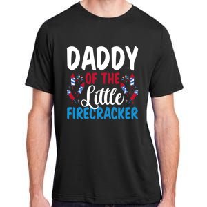 Daddy Of The Little Firecracker 4th Of July American Flag Funny Gift Adult ChromaSoft Performance T-Shirt