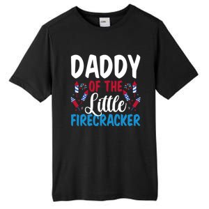 Daddy Of The Little Firecracker 4th Of July American Flag Funny Gift Tall Fusion ChromaSoft Performance T-Shirt