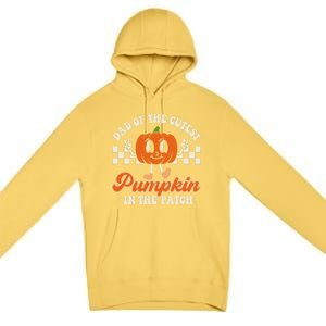 Dad Of The Cutest Pumpkins In The Patch Family Halloween Dad Gift Premium Pullover Hoodie