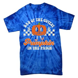 Dad Of The Cutest Pumpkins In The Patch Family Halloween Dad Gift Tie-Dye T-Shirt