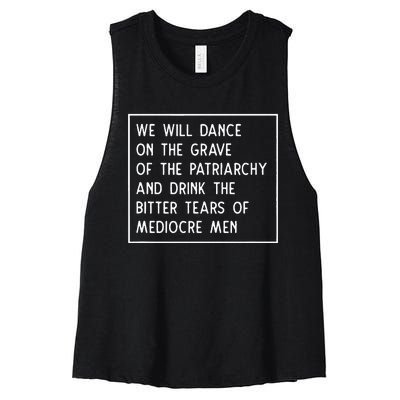 Dance On The Grave Of The Patriarchy Social Justice Feminist Women's Racerback Cropped Tank