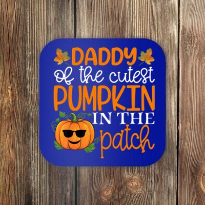 Daddy Of The Cutest Pumpkin In The Patch Gift Halloween Cute Gift Coaster