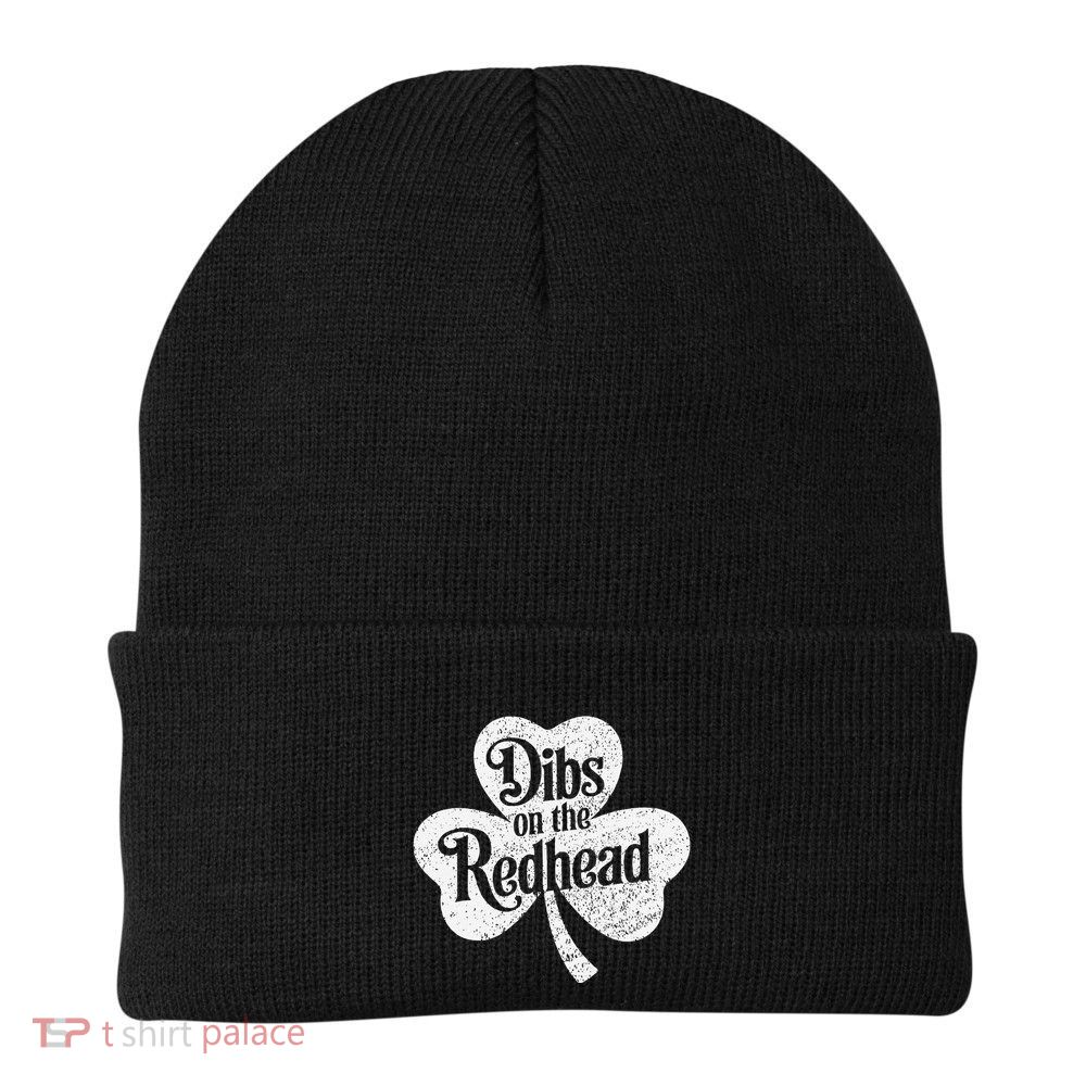 Dibs On The Redhead Shamrock .Png Beanie