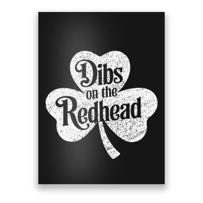 Dibs On The Redhead Shamrock .Png Poster