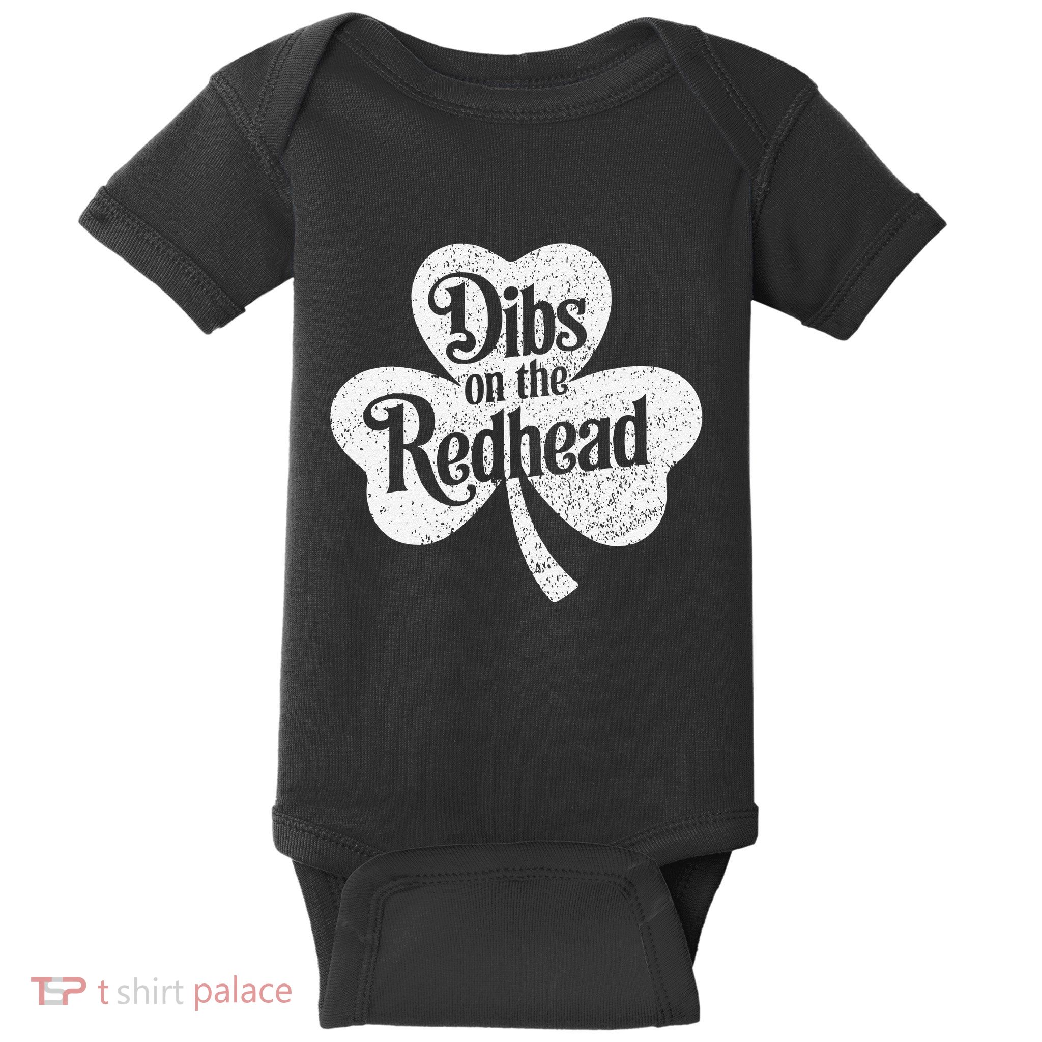 Dibs On The Redhead Shamrock .Png Baby Bodysuit
