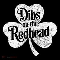 Dibs On The Redhead Shamrock .Png Baby Bodysuit
