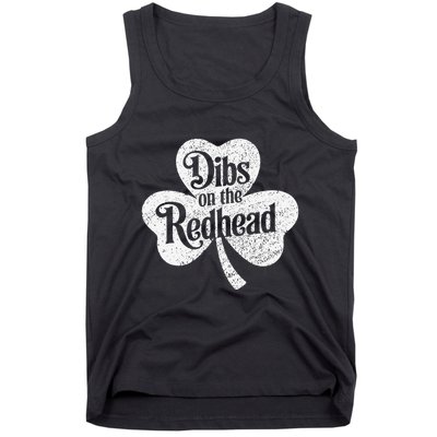 Dibs On The Redhead Shamrock .Png Tank Top