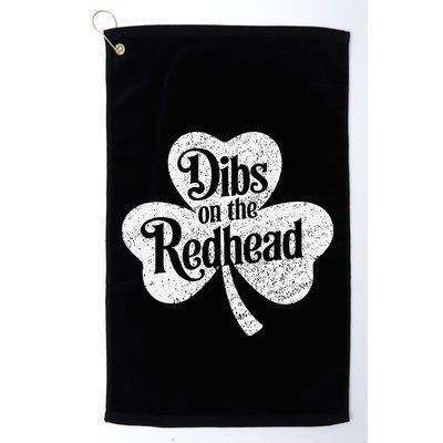 Dibs On The Redhead Shamrock .Png Golf Towel