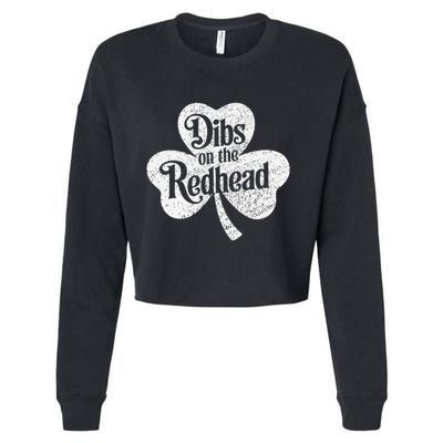 Dibs On The Redhead Shamrock .Png Cropped Pullover Crew