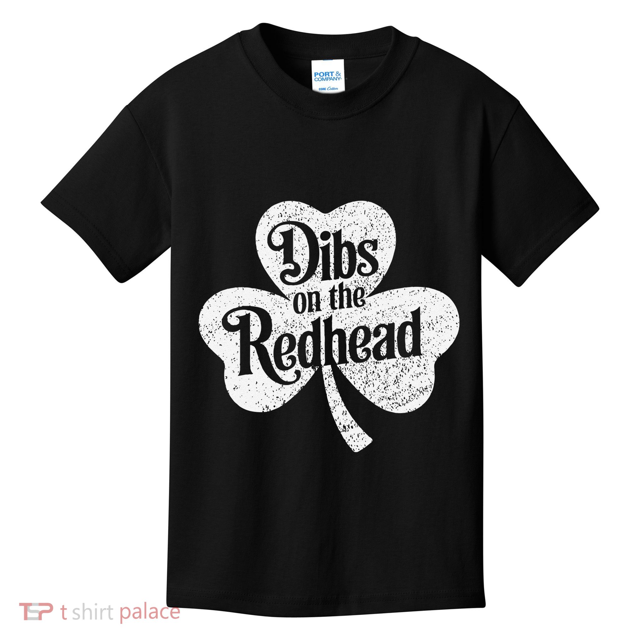 Dibs On The Redhead Shamrock .Png Kids T-Shirt