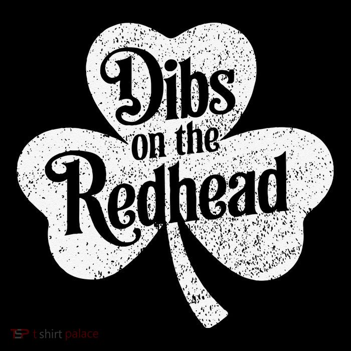 Dibs On The Redhead Shamrock .Png Full Zip Hoodie