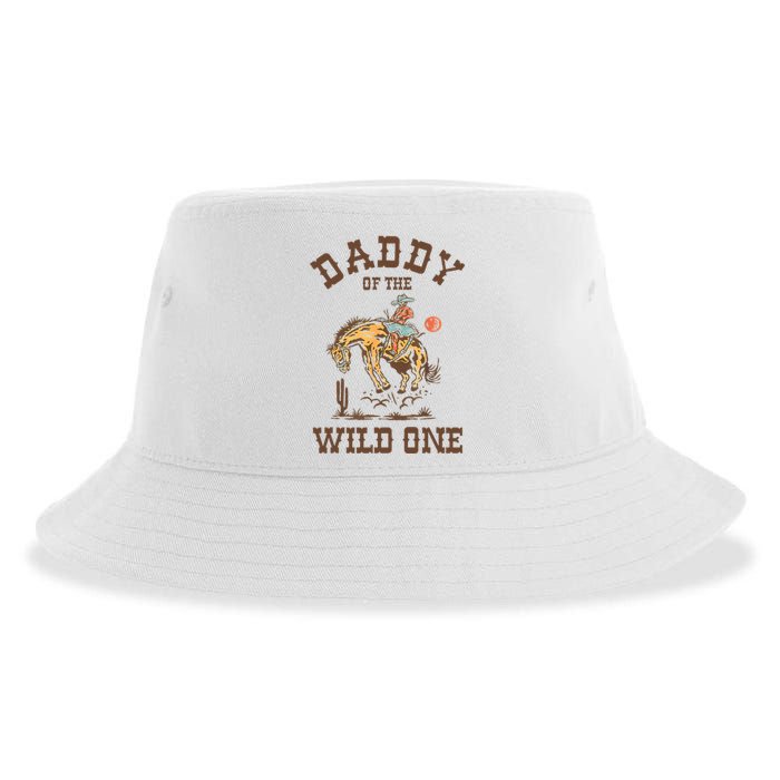 Daddy Of The Wild One 1st Birthday Rodeo Western Cowboy Sustainable Bucket Hat