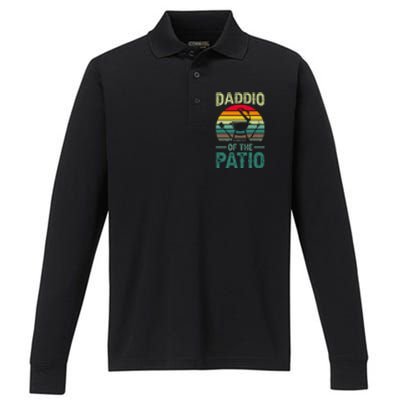 Daddio Of The Patio Performance Long Sleeve Polo