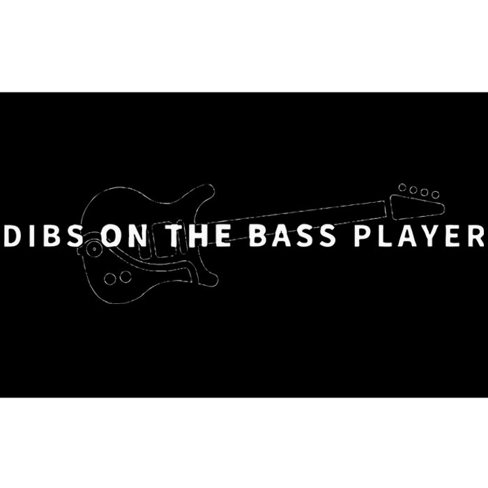 Dibs On The Bass Player Bassist Bass Guitar Bumper Sticker