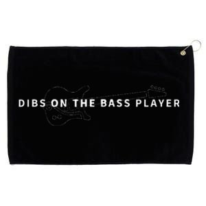 Dibs On The Bass Player Bassist Bass Guitar Grommeted Golf Towel