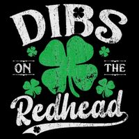 Dibs On The Redhead Funny St Patricks Day Drinking Drawstring Bag