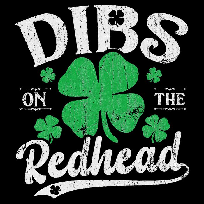 Dibs On The Redhead Funny St Patricks Day Drinking Drawstring Bag