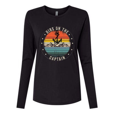 Dibs On The Captain Womens Cotton Relaxed Long Sleeve T-Shirt