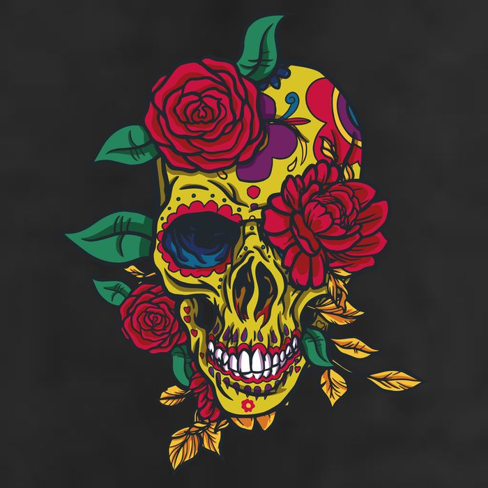 Day Of The Dead Rose Skull 15oz Campfire Ceramic Mug